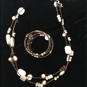 Silpada Necklace and Bracelet Set.